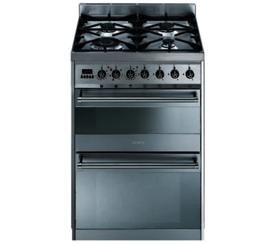 Smeg Symphony SY62MX8 Dual Fuel Cooker - Stainless Steel